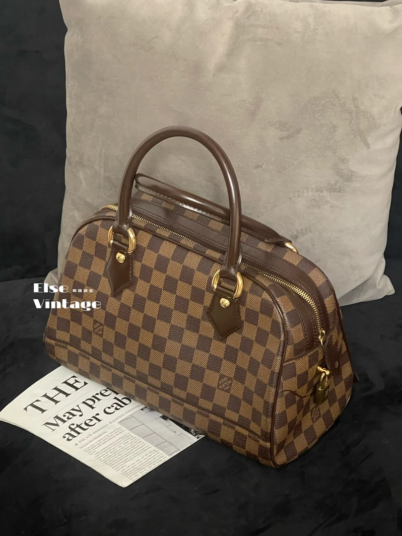 95新 LouisVuitton/路易威登 LV棋盘格保龄球手提包