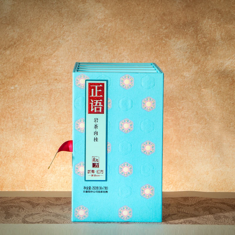 日春茶叶【正语武夷肉桂鲜香600】红方武夷岩茶礼盒装小鲜肉252g