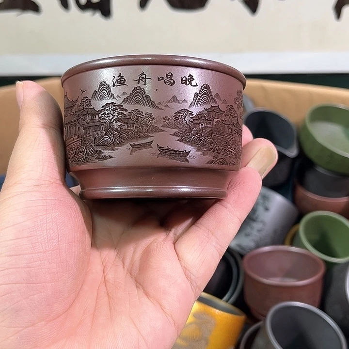 茶杯紫砂全手工紫砂主人杯