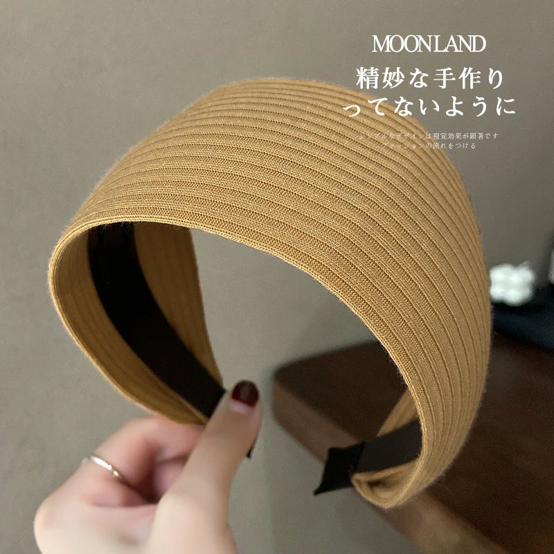 易梦玲同款复古针织发箍高级感发卡高颅顶显脸小发捆外出百搭头箍