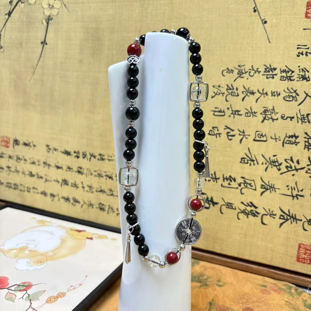 合金树脂手链 DG-1170-鸿儒叠戴山鬼手串DG