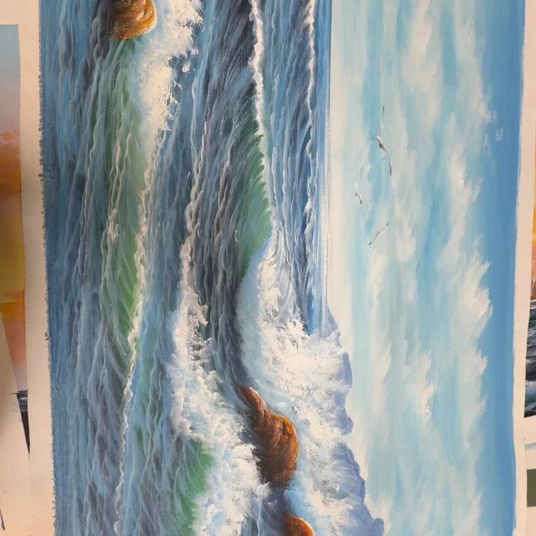 油画加油加油加油努力加油努力