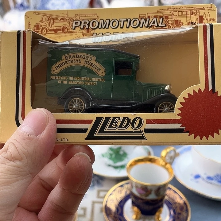 中古欧瓷咖啡杯小房子