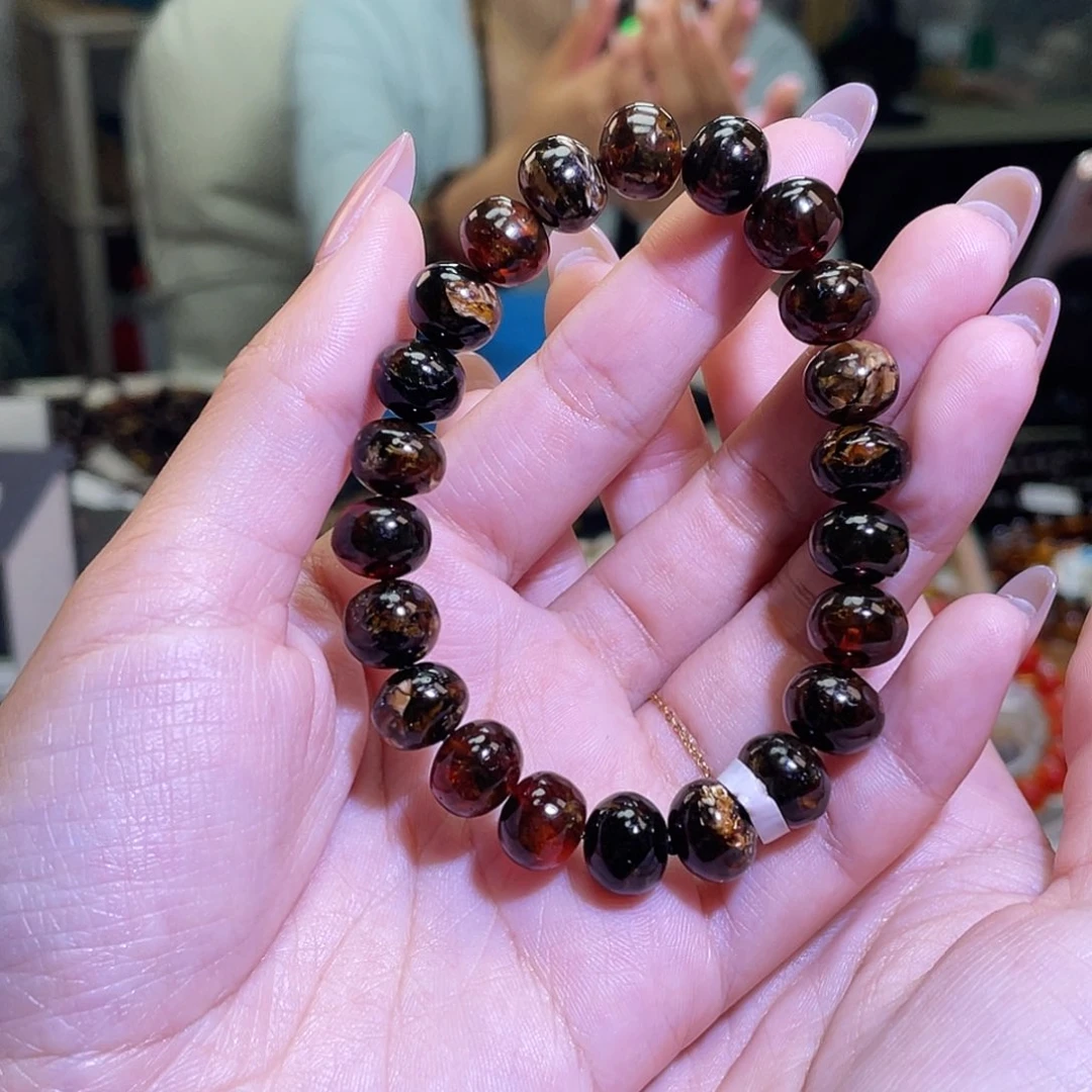 未镶嵌琥珀裸石10黑花