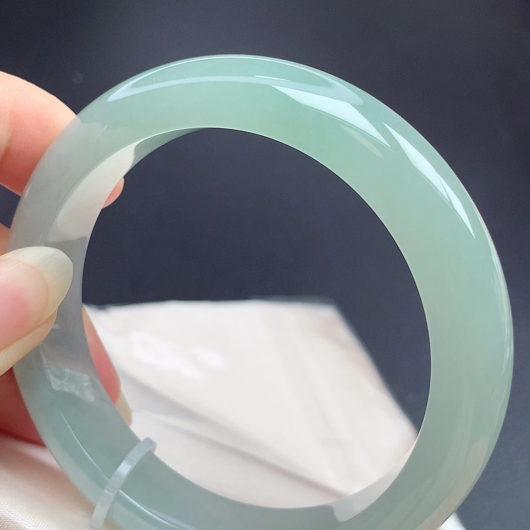 翡翠未镶嵌手镯58.4圈口