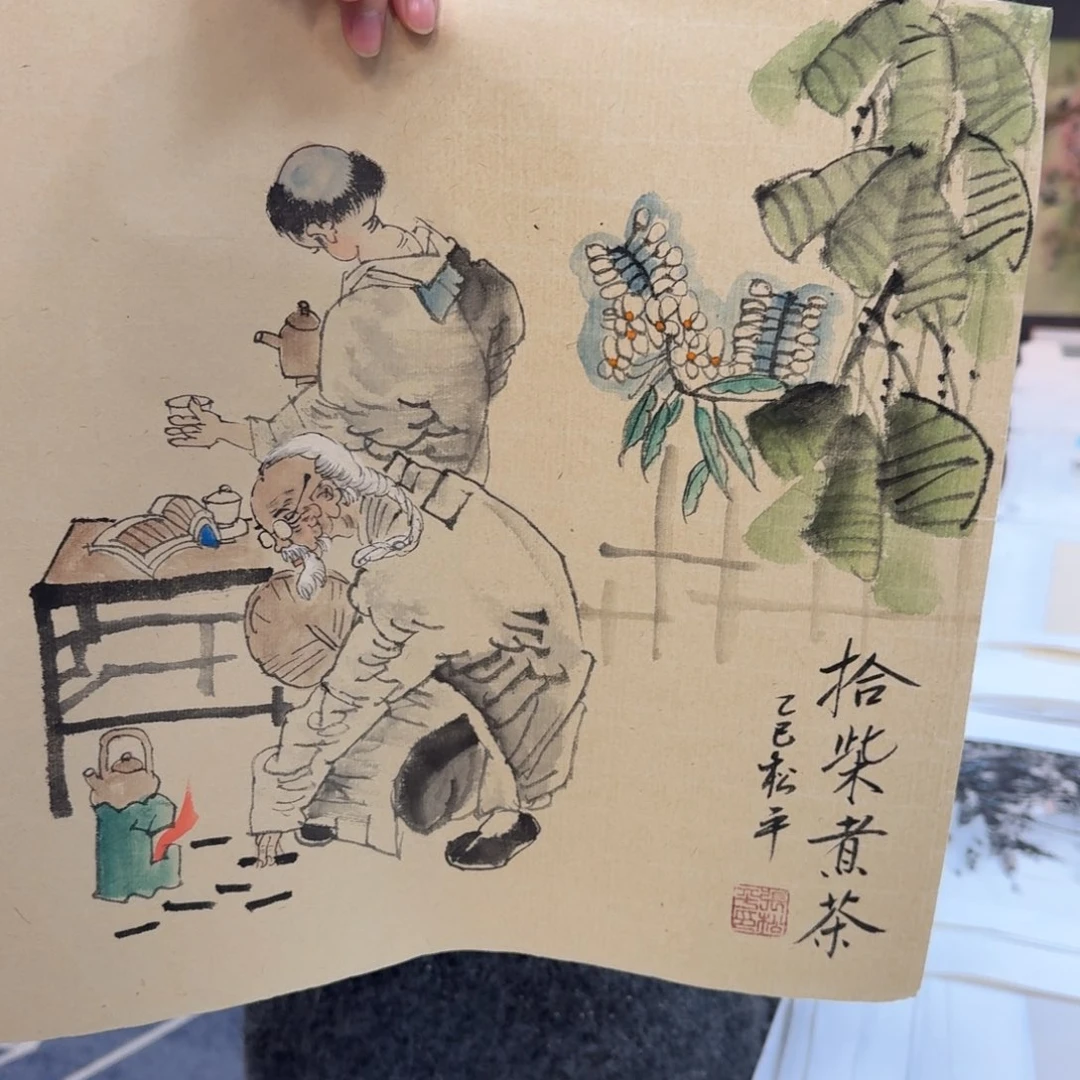 国画国画作品山水花鸟纯手绘