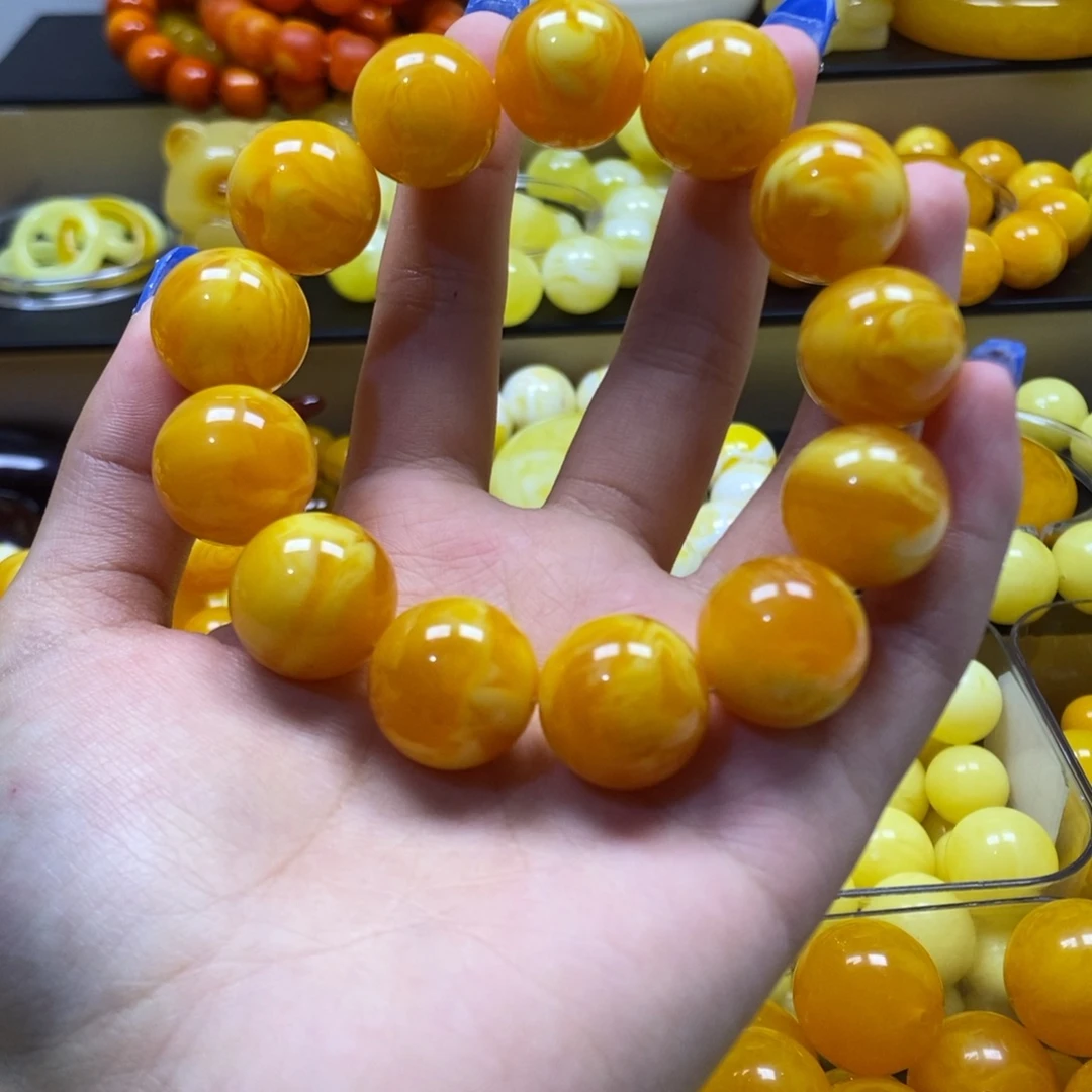 义***发老蜡全品无暇18mm
