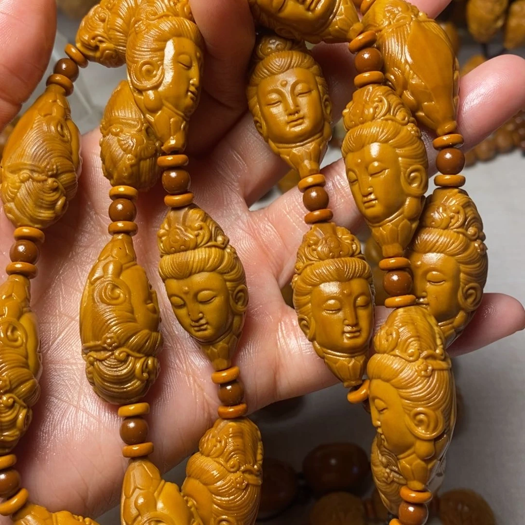 橄榄核手串/手链柳叶观音脖挂