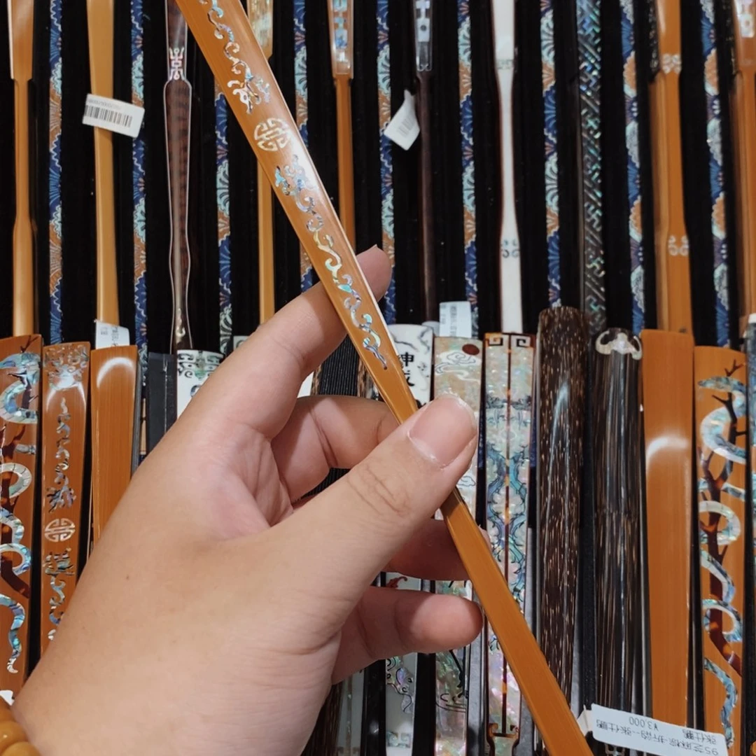 耐***视扇子纯手工制作工艺制作