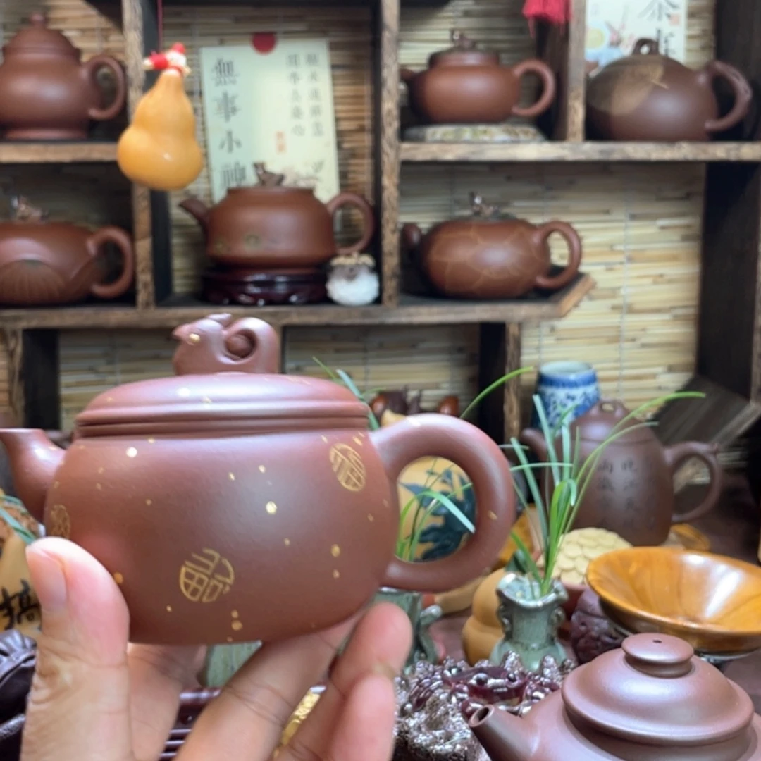 小***智茶壶紫砂全手工千喜160毫升