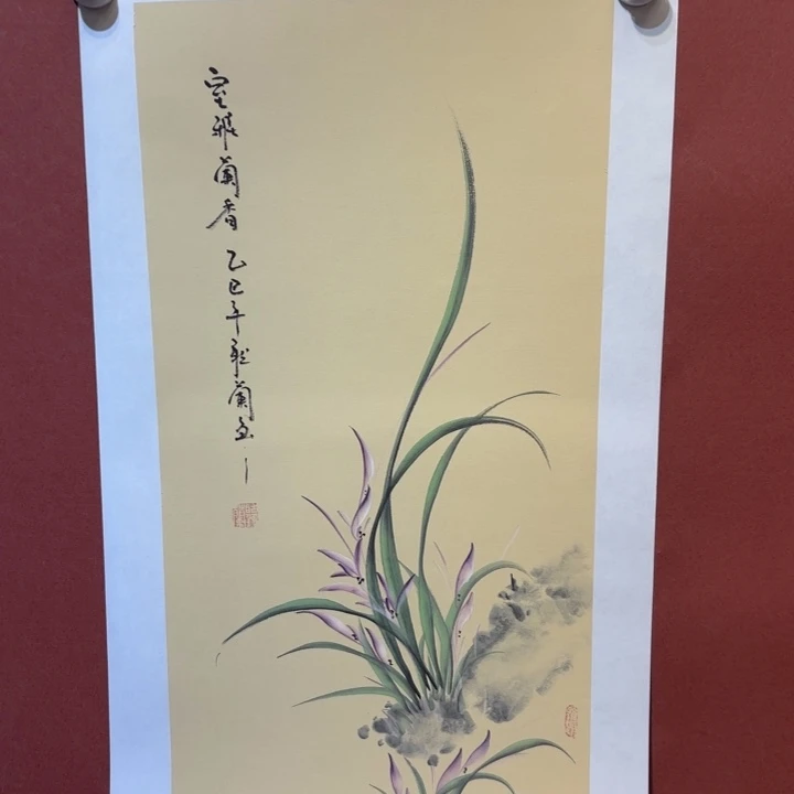 国画听兰老师花鸟