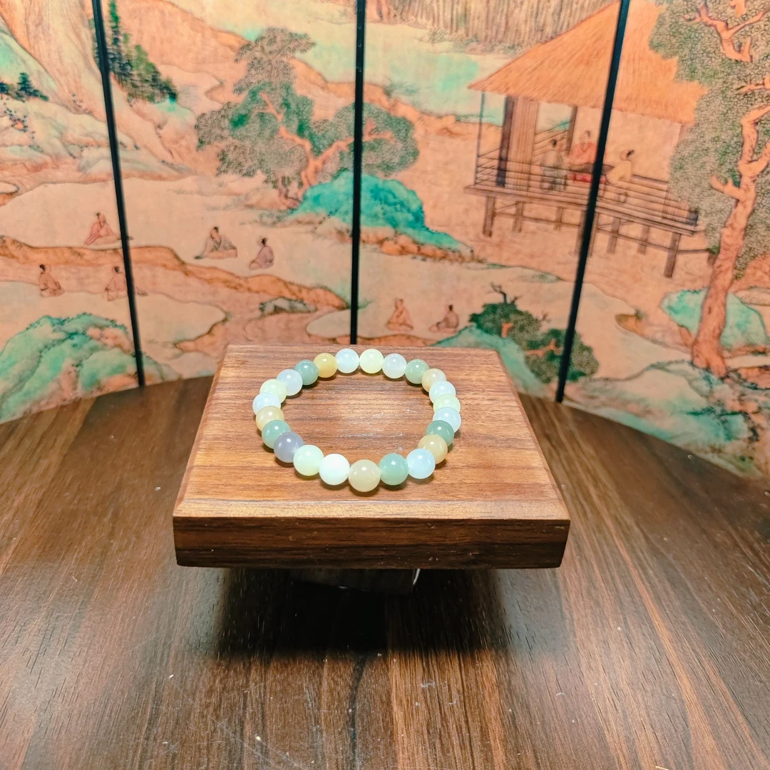 G和田玉多宝圆珠手串（卡8）0925