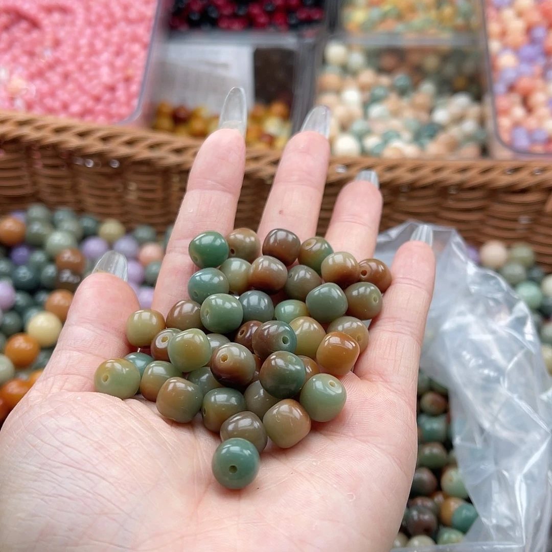 白玉菩提吊坠q10mm/100+20颗