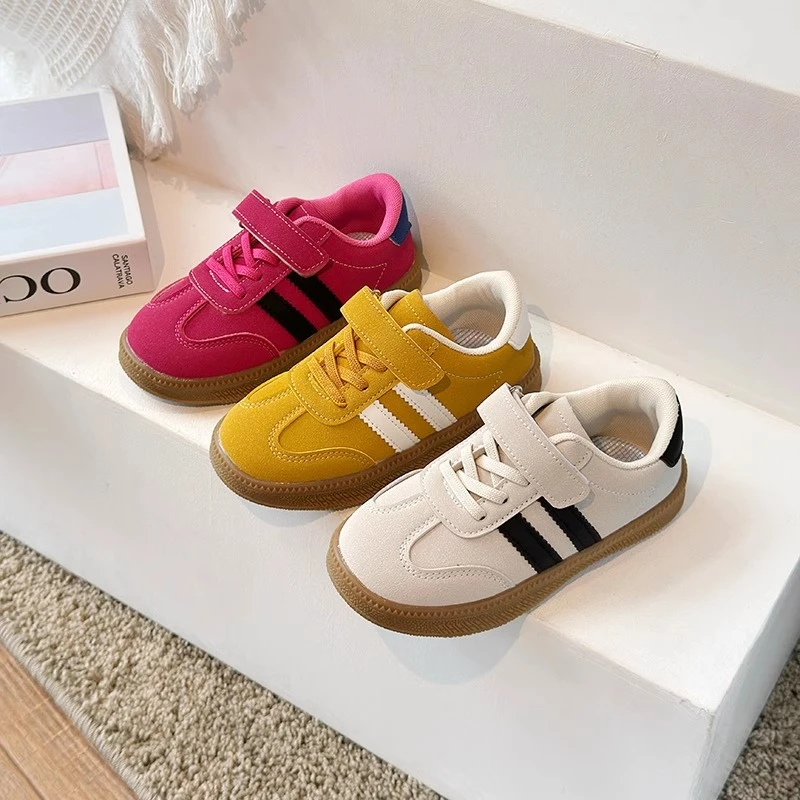 ABC儿童2025年春秋季新款韩版男童运动鞋休闲跑步糖果色女童板鞋