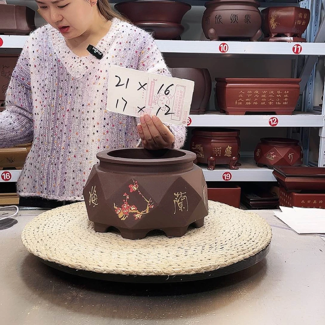 紫砂花盆紫砂花盆