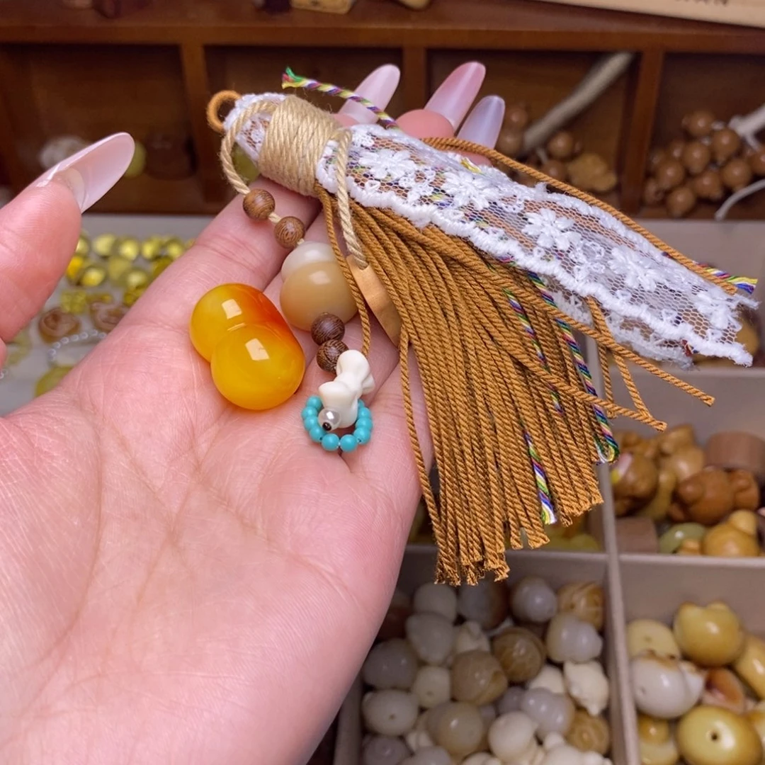 吊坠猴头核桃爱心绿卡环焦糖玛奇朵