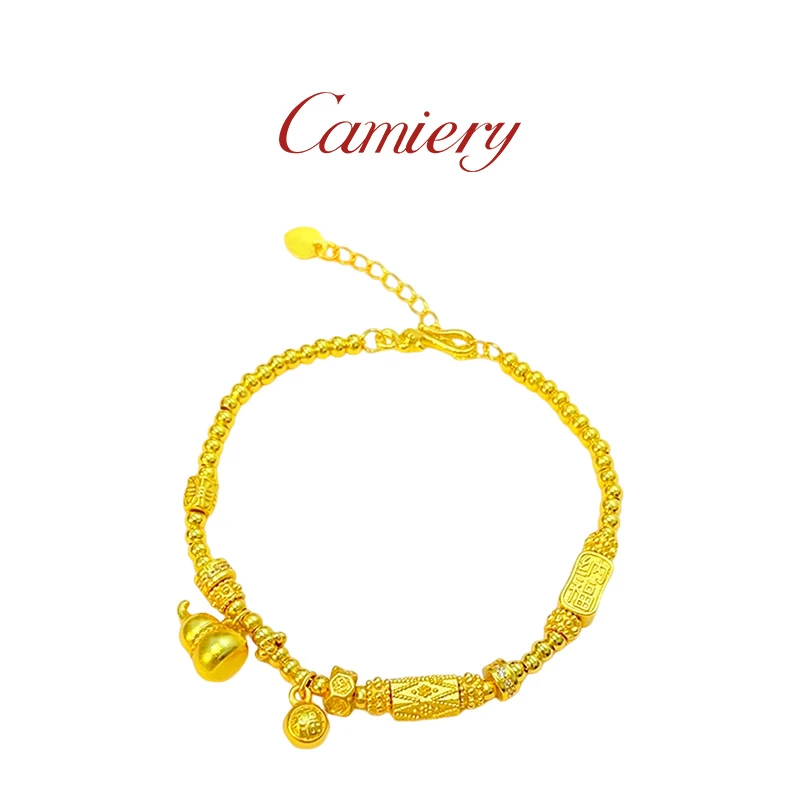 CAMIERY/卡美瑞 新中式轻奢古法葫芦纳福盘缠手链