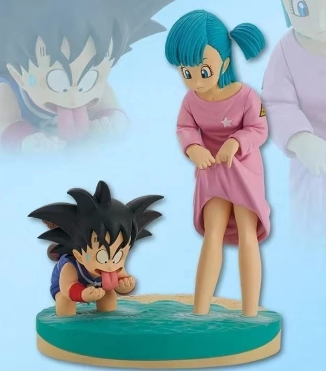 七龙珠 15cm小悟空布尔玛 手办雕像摆件