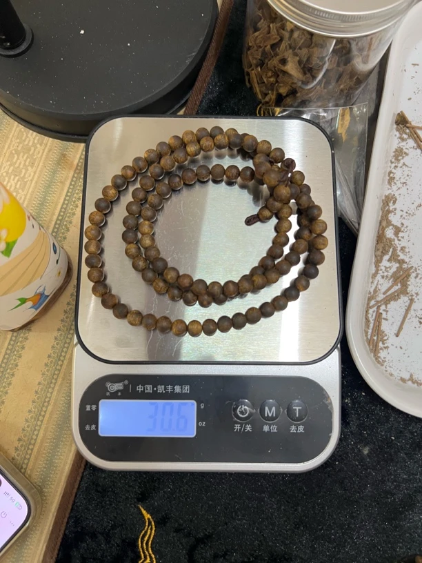 沉香海南乌身圆叶 多圈 30克 99沉 高货