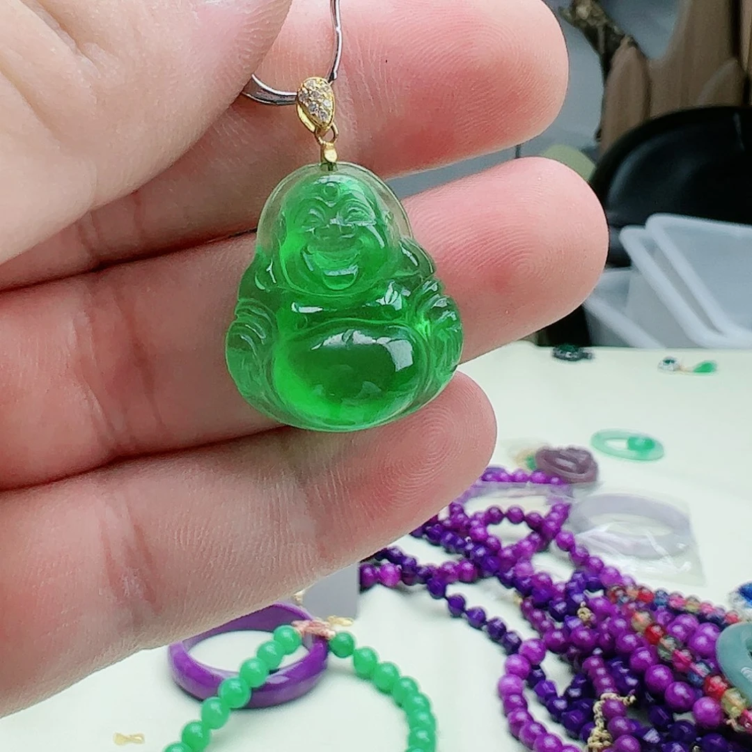 翡翠吊坠(赠链)银S925镶嵌