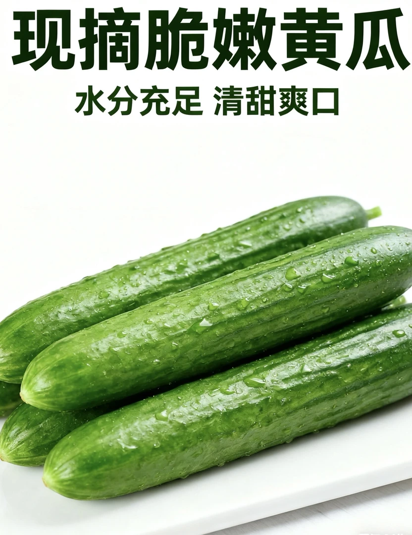 【现摘现发】山东寿光水果小黄瓜 脆嫩多汁清脆爽口可生吃