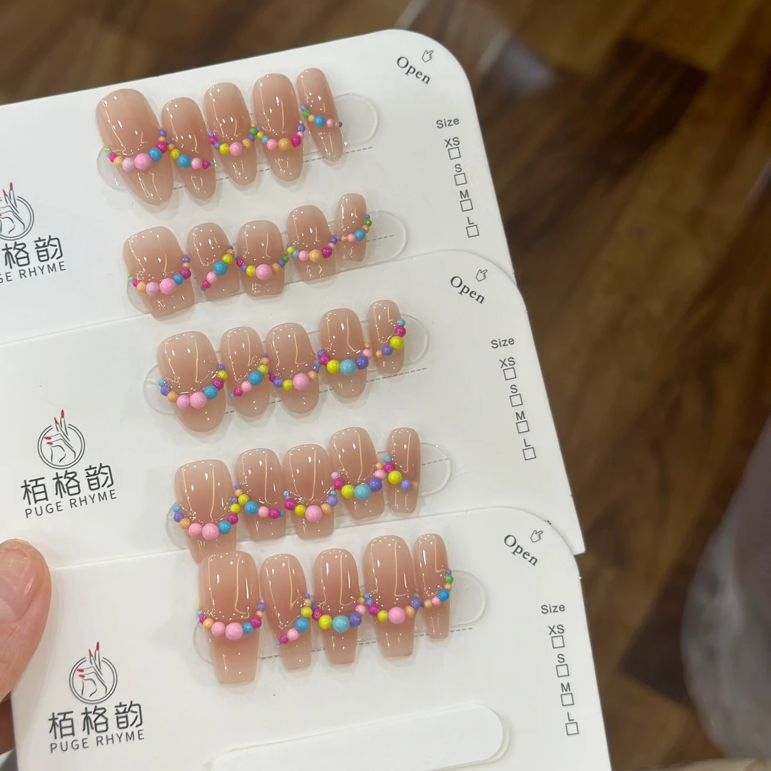 M豆儿 纯手工定制穿戴甲美甲成品美甲贴片10片