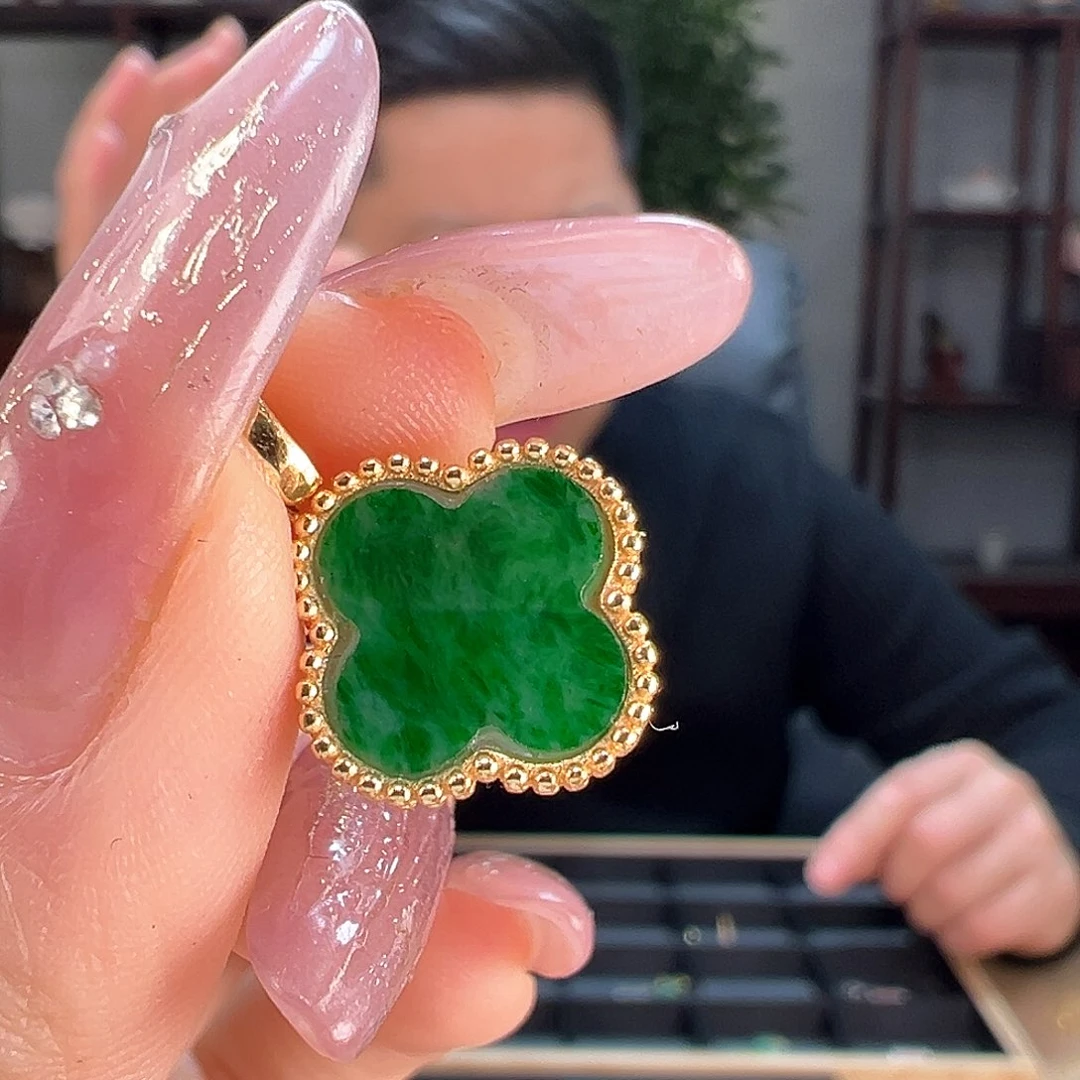翡翠颈饰银S925镶嵌吊坠