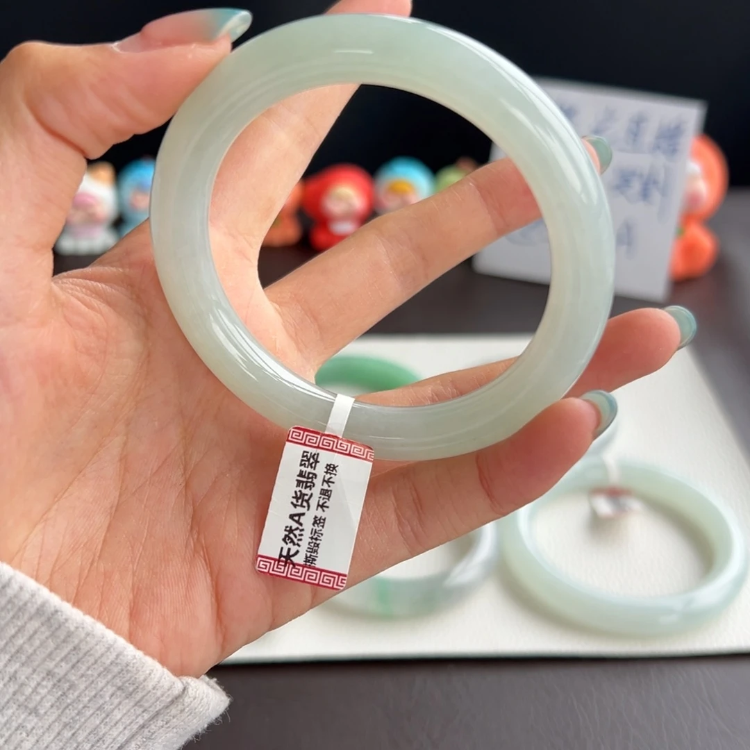 翡翠未镶嵌手镯31号 56