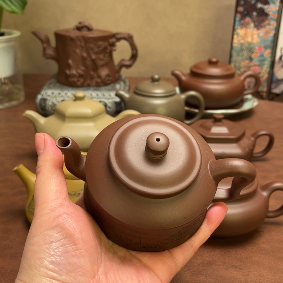 茶壶紫砂、*光禅耳壶