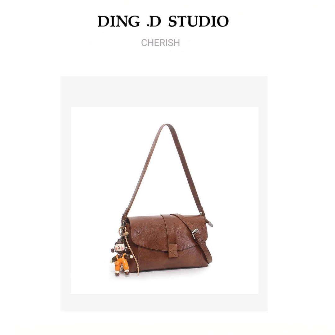 【小棕棕】DING.D新品百搭简约单肩休闲时尚气质ins女包23051