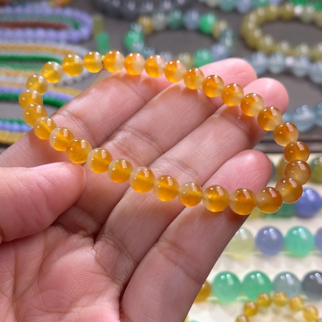 未镶嵌手链翡翠卡6 冰橘子汽水
