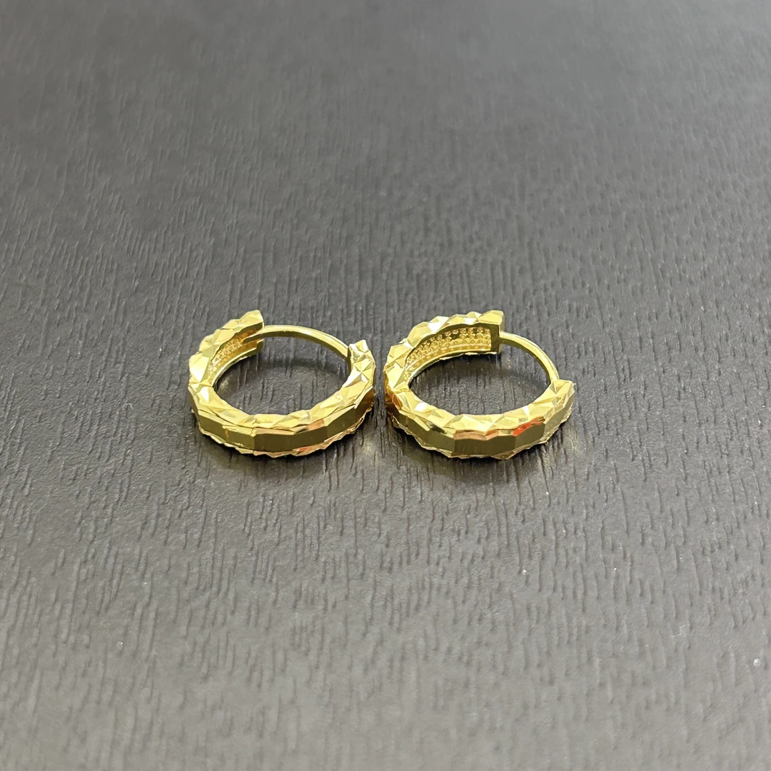 925银耳饰 【店长专享】925银蛇鳞耳圈YE905