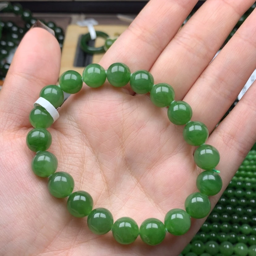 【闪购商品】未镶嵌手串和田玉（碧玉）10m