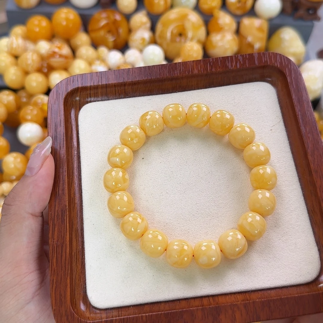 蜜蜡未镶嵌珠宝奇石同料13mm