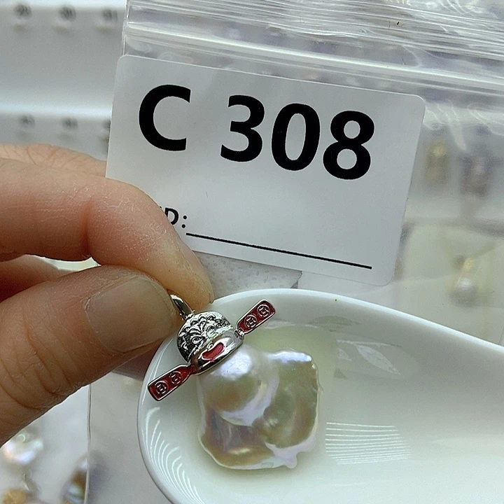 淡水珍珠颈饰银S925镶嵌