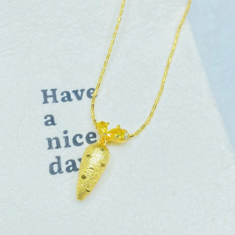 项链 K0453黄色胡萝卜项链多样性发货47478