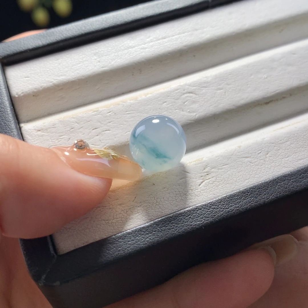 翡翠未镶嵌手链卡11.8蓝莓飘花