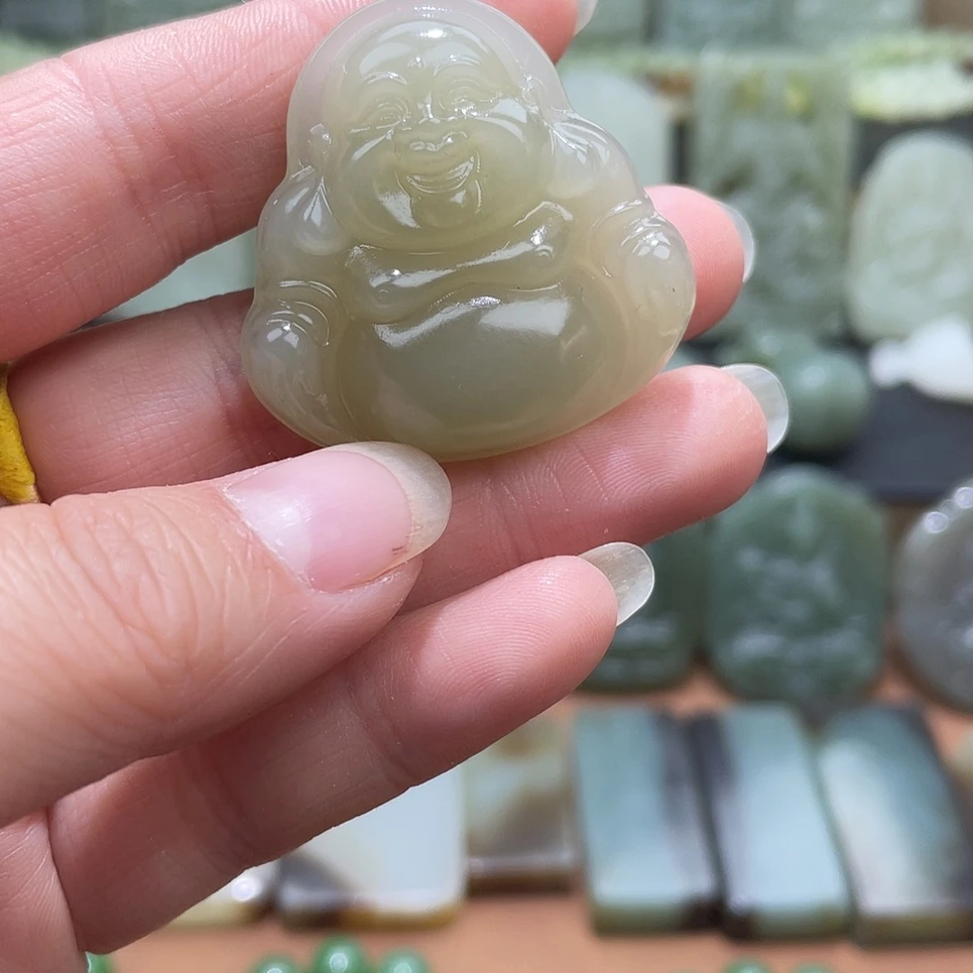 和田玉未镶嵌吊坠(不含链)
