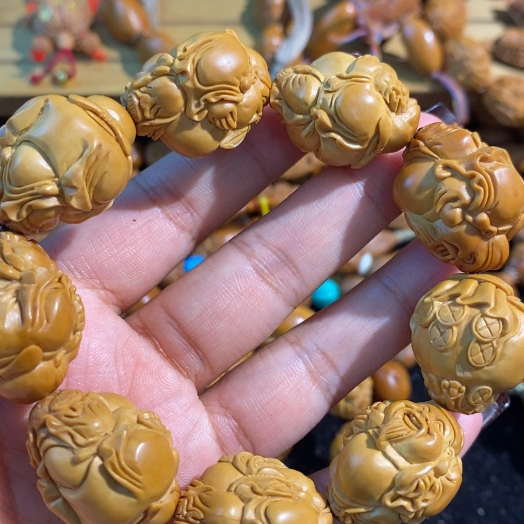 博***岩橄榄核手串/手链财神