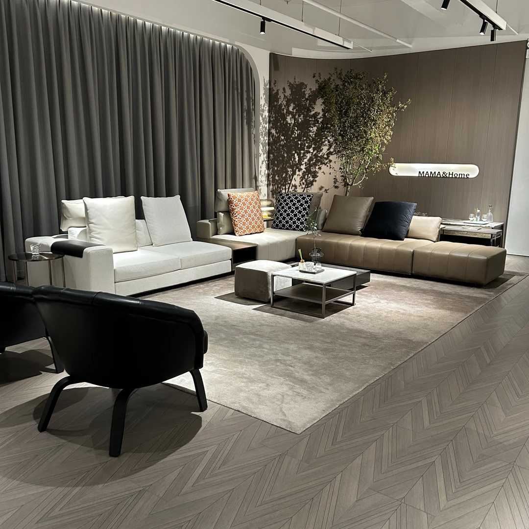 【原版复刻钢琴键沙发】意式极简别墅客厅现代简约直排真皮沙发落地