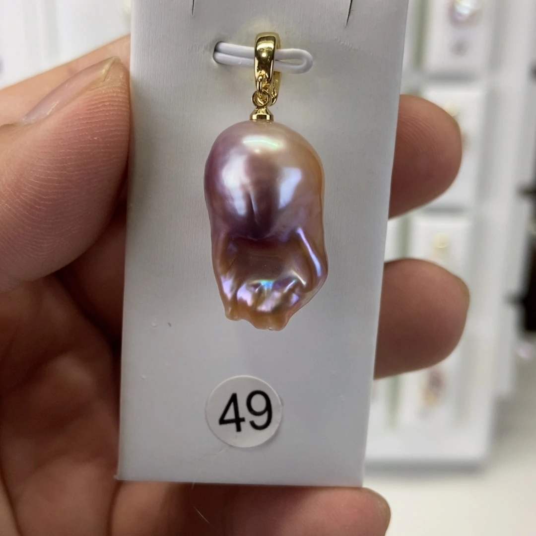 淡水珍珠合金吊坠(不含链)