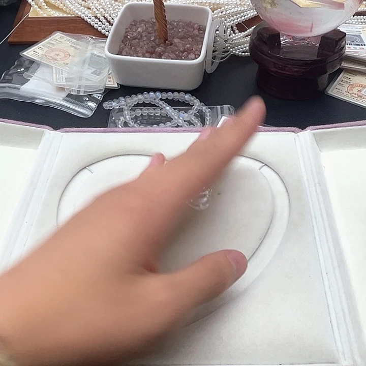 美***美珍珠项链银S925镶嵌淡水珍珠29