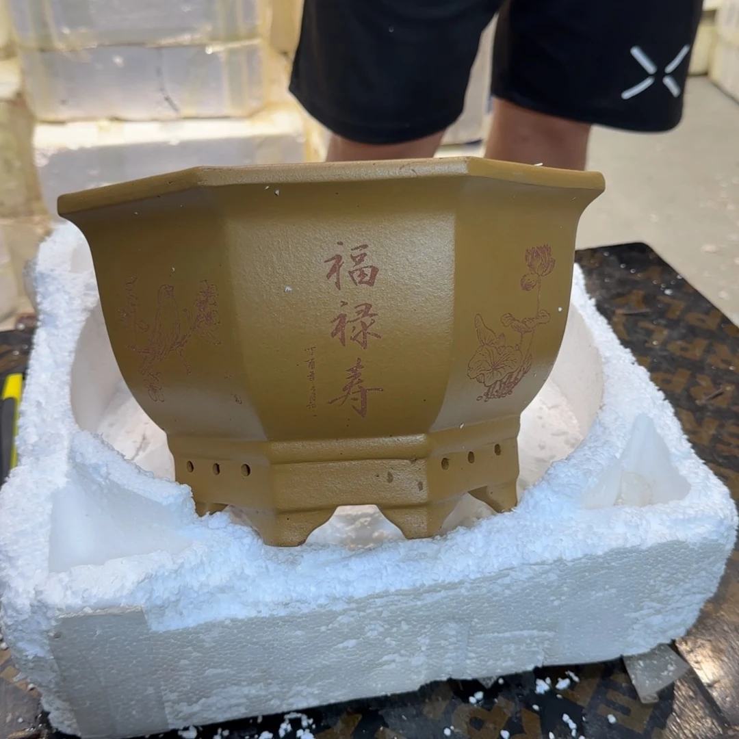 紫砂花盆口径25.15口径