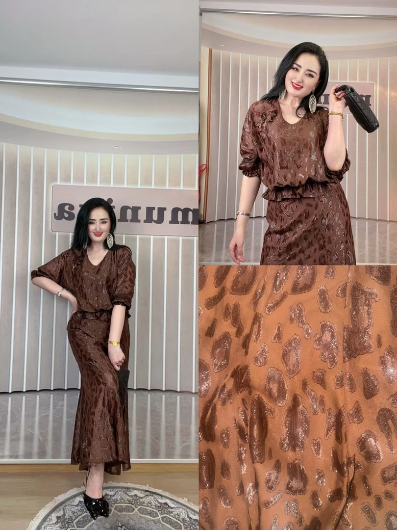 时尚套装女神印花裙子#SU PARI #