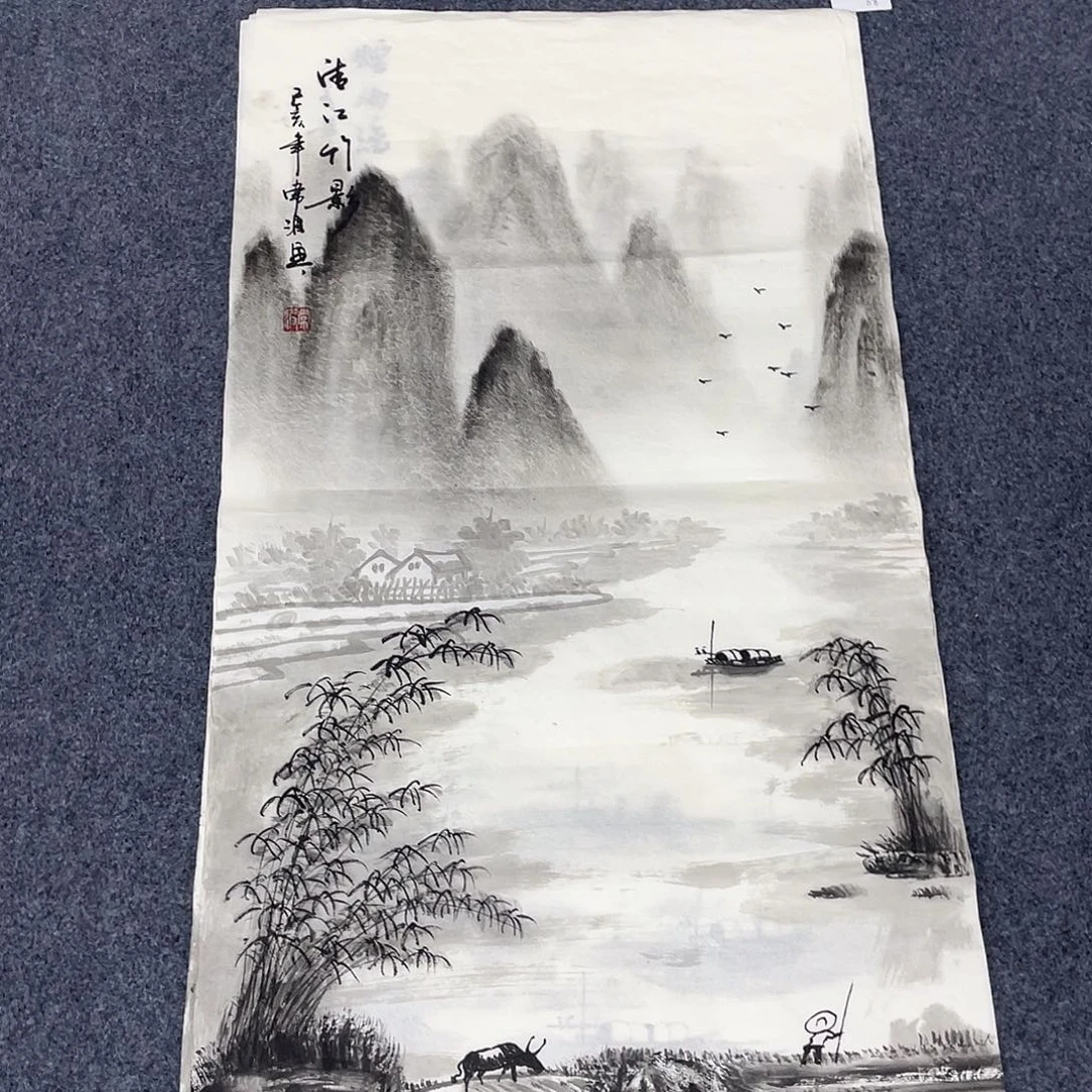 国画作品小姐姐放漏…