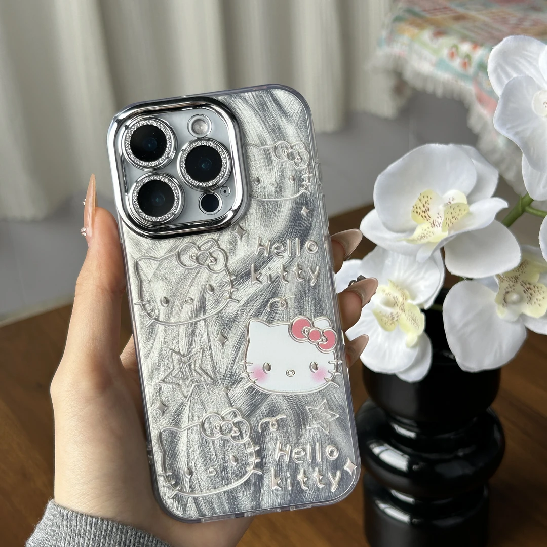 金属kt适用华为苹果16pro手机壳15/14镜头膜13/12羽纱防摔小米