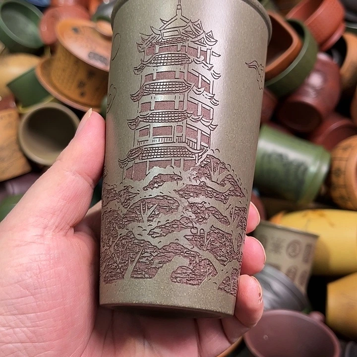 紫砂茶杯全手工紫砂主人杯