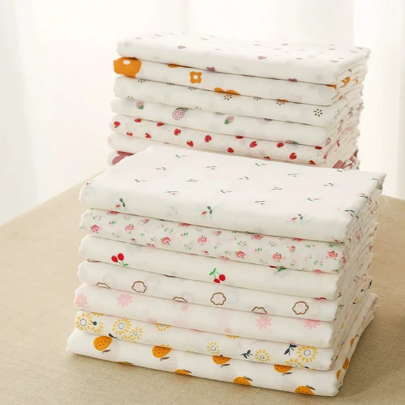 2【双层纱布布头】纯棉100棉 母婴面料 大布头小布块 对号下单