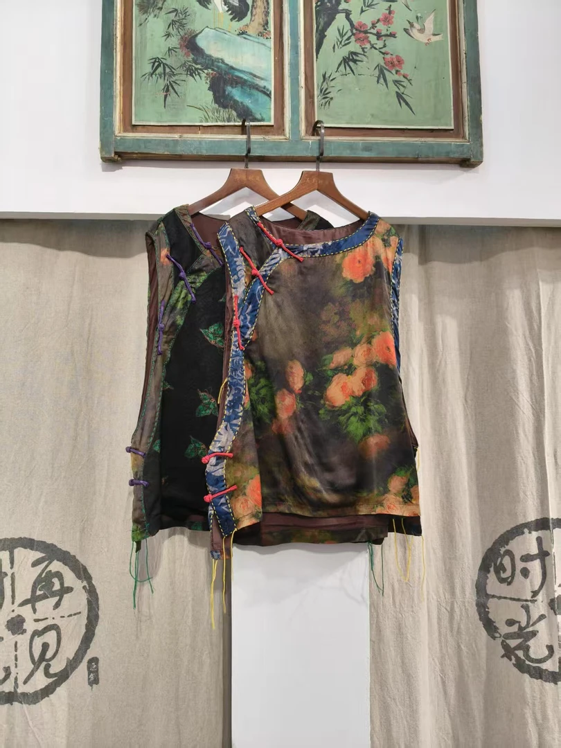 拾·系列（再见时光）百搭复古休闲中式马甲