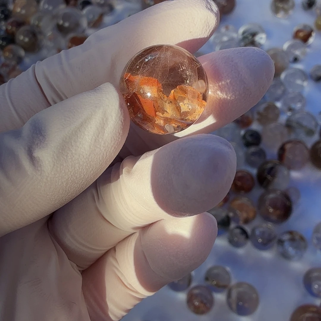 晓****水晶珠宝半成品未镶嵌矿16.4mm定制不退换